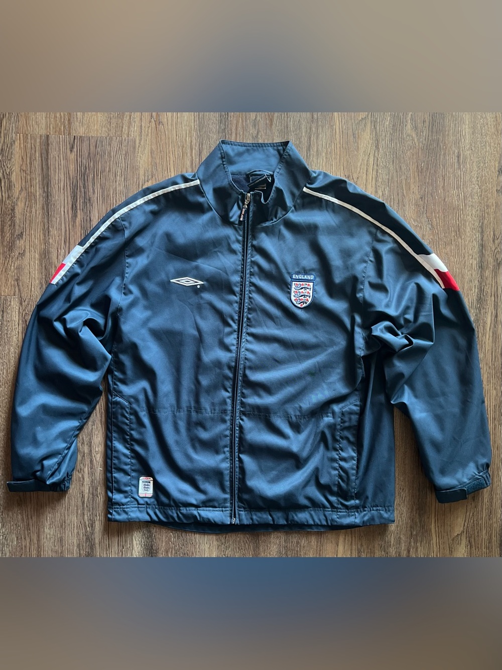 Vintage Umbro England National Team Men’s Track Jacket Navy Size M